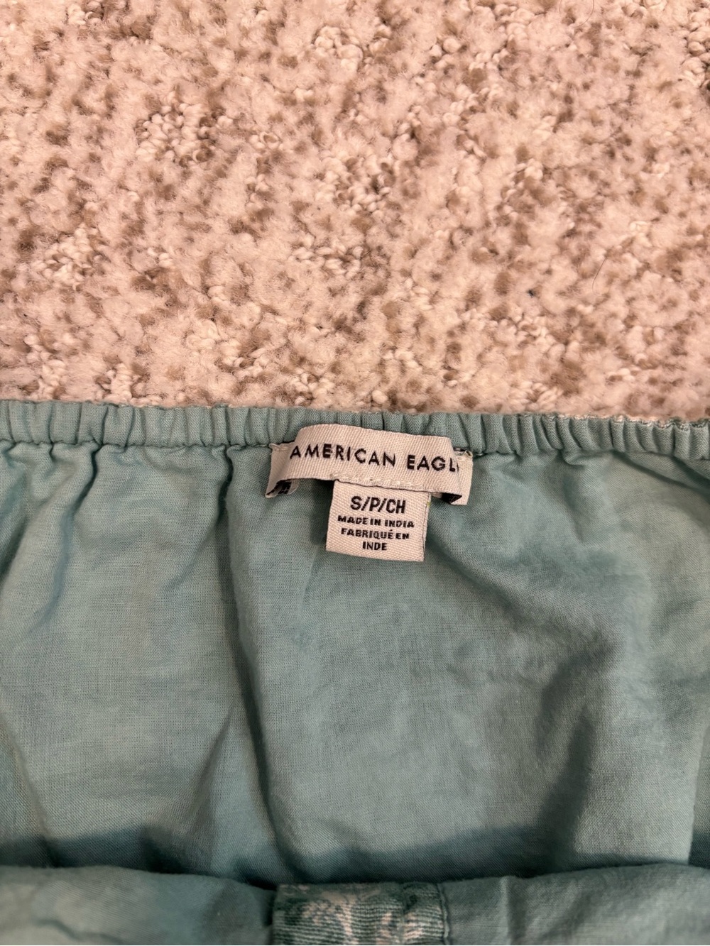 American Eagle Outfitters Teal Floral Button-Front Crop Cami *Never Worn!* - Picture 3 of 3